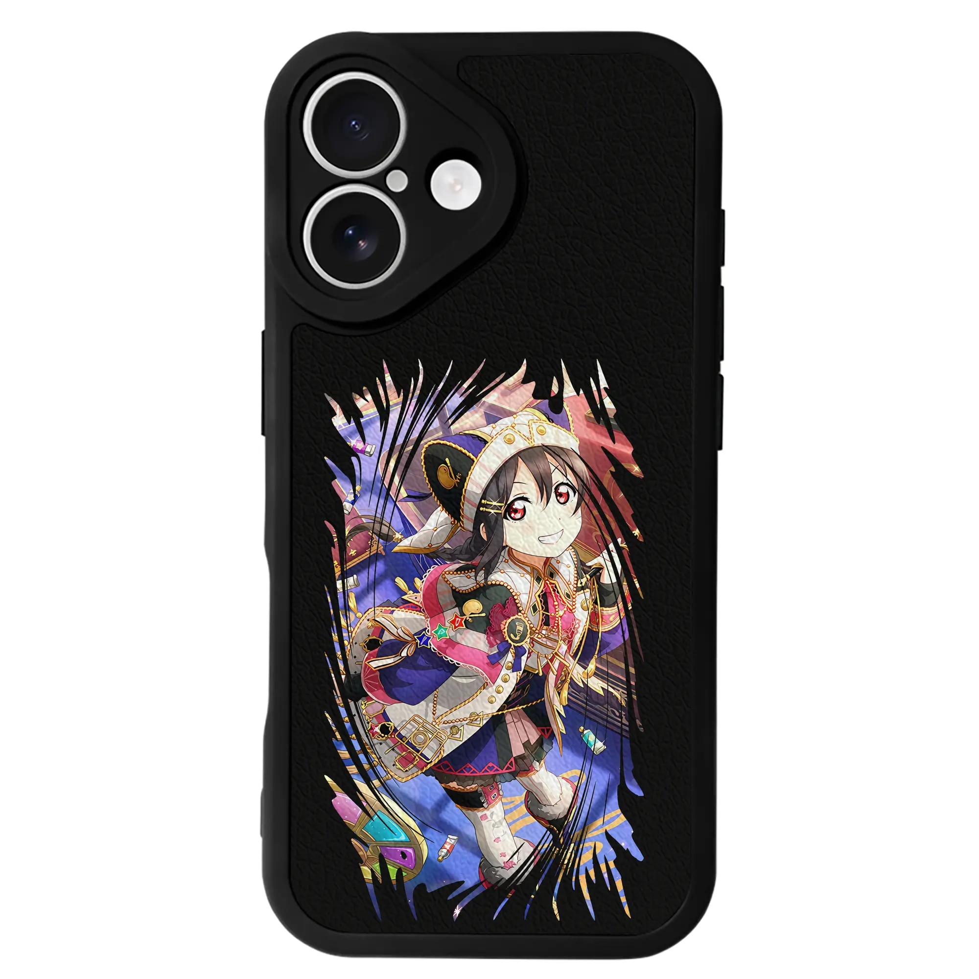 Love Live! グッズ,矢澤にこ - IPhone 16シリーズ対応 ・ シリコンスマホケース ・ レザー調 ・ 高精度フィット ・ 耐衝撃 ・ ワイヤレス充電対応 ・ 精密カット